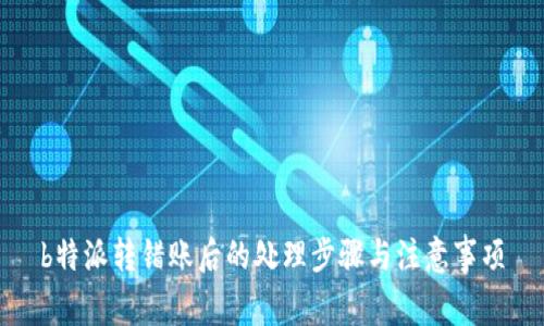 b特派转错账后的处理步骤与注意事项